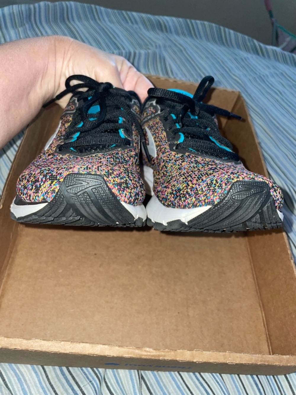 Brooks Women's Launch 5 DNA  Running Shoes Sneakers with Black Teal Accents - Picture 15 of 16